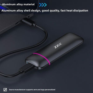 RGBモバイルSSDエンクロージャデュアルプロトコルNVMe/NGFF USB3.1 10G高速SATA M2内蔵ライトUSBボックスコンピュータゲーム用 - Product Image 3