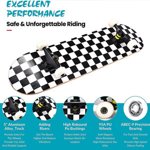 Beste Qualität Surf Skate Truck Bambus für Print <span class=keywords><strong>Skateboard</strong></span> Professional zum Verkauf 4 Wheels <span class=keywords><strong>Skateboard</strong></span> - Product Image 5