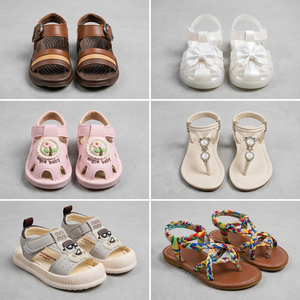 Bulk Wholesale Summer Kids Sandals Mixed Styles Soft Sole Breathable Non-slip EVA PVC Jelly <b>Polybag</b> Packing Stocklot - Product Image 4
