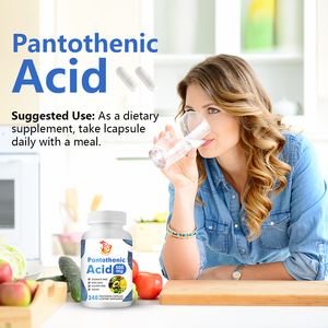 Cápsulas de Ácido Pantoténico con 45mg de Calcio, Precio al por Mayor, Suplemento para Apoyo Energético Celular y Salud General - Product Image 2