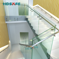 Support de garde-corps en verre sans cadre pour balcon et escalier, boulons de fixation en acier inoxydable 304/316, balustrade de terrasse au design moderne