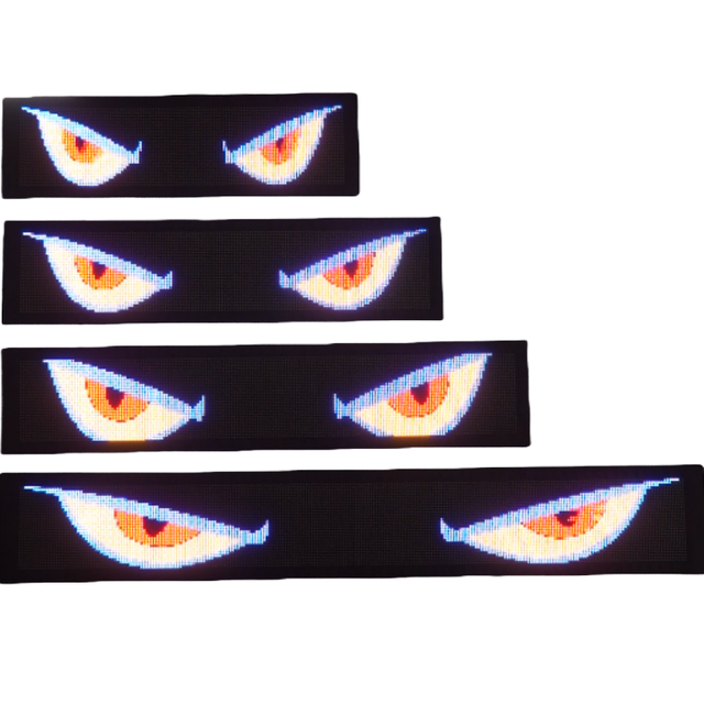 Car Led Sing Smart LED Screen Signage Programmable Automotive Matrix Panel with App Control Flexible LED Display for Vehicles