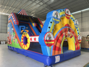 Nhà Máy Joker lớn <span class=keywords><strong>Inflatable</strong></span> khô trượt ngoài trời Đảng <span class=keywords><strong>Bouncer</strong></span> bouncy lâu đài nhảy nhà - Product Image 2