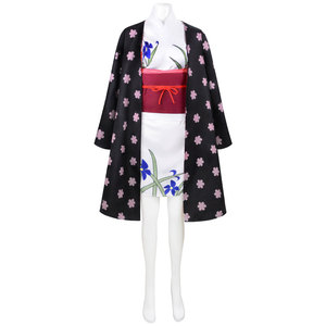 Disfraz de <span class=keywords><strong>Cosplay</strong></span> de <span class=keywords><strong>One</strong></span> <span class=keywords><strong>Piece</strong></span>, Arco de la Isla de Kaido, Kimono de Robin para Mujer, Material de Poliéster, Disponible, Traje de Anime 2D de <span class=keywords><strong>Nami</strong></span> y Robin - Product Image 4