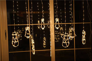 Factory Custom Christmas Star Curtain Lamp Holiday <strong>Themed</strong> Decoration LED <strong>String</strong> <strong>Lights</strong> - Product Image 4