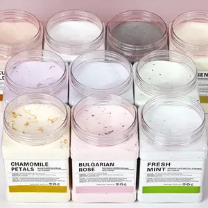 Mascarilla Facial de Gelatina <span class=keywords><strong>Natural</strong></span> de Kiwi y Pétalos de Rosa, Mascarilla Hidratante y Blanqueadora - Product Image 1