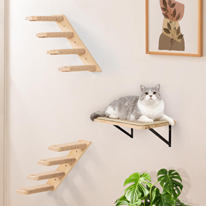 Árbol para Gatos de Madera de Nuevo Diseño, Centro de Actividades para Gatos Montado en la Pared, Venta al por Mayor - Product Image 3