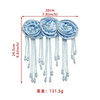 Appliques brodées multicolores faites à la main en perles et strass, motifs floraux en satin, pour la décoration de vêtements et accessoires DIY – En stock OEM