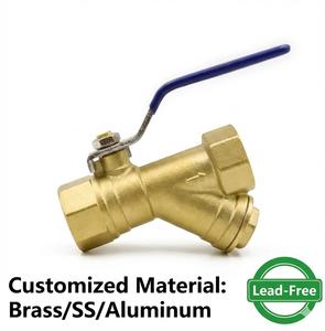 שסתום כדורי פליז בהתאמה אישית של YOD, 1/4 אינץ' עד 1/2 אינץ', עם מפעיל סולנואיד, פתח מלא, לבקרת מים, גז, שמן, אוויר ונוזלים - Product Image 5