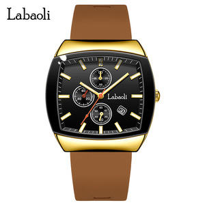 Labaoli Lapaoli Explosiones Reloj Calendario Negocios Reloj impermeable Cinta de silicona luminosa Reloj de hombre al por mayor - Product Image 6