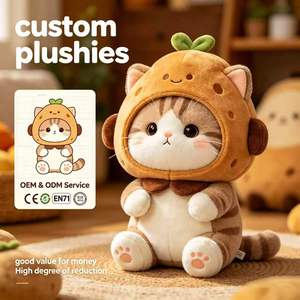 Juguete <span class=keywords><strong>de</strong></span> Peluche <span class=keywords><strong>de</strong></span> Gato Patota Personalizado al por Mayor, Muñeco <span class=keywords><strong>de</strong></span> Peluche <span class=keywords><strong>de</strong></span> Alta Fidelidad, OEM ODM con Certificación CE EN71 - Product Image 1