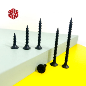 Vis à <span class=keywords><strong>cloison</strong></span> sèche noire tête de trompette filetage grossier pointe pointue bande de roulement fine tête de clairon panneau de gypse vis autotaraudeuses boîtes M35x25 - Product Image 4