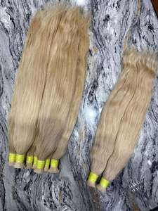 ผมแท้สีบลอนด์ 613 แบบเวฟธรรมชาติ สำหรับต่อผมแบบเป็นมัด ใช้สำหรับทำวิกผม จัดแต่งทรงผมในร้านเสริมสวย และเพื่อความงาม - Product Image 2