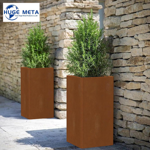 <span class=keywords><strong>Pot</strong></span> de fleurs en acier corten, grand bac à plantes vertical, bordure de jardin en acier corten, bac à plantes rond en acier corten - Product Image 6