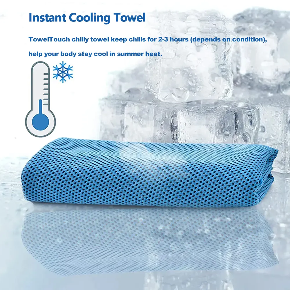 Superventas Super Dry Microfiber Tennis Sport Ice Cooling Towel para la venta Sport Gym Swimming Cool Towels