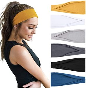 Échantillons gratuits de bandeau de cheveux en coton antidérapant pour femmes pour le sport d'exercice d'entraînement de yoga - Product Image 2