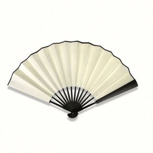 Promotional Gift Custom Printed Painted Eco Friendly Bamboo Folding Hand <b>Fan</b> Flower Japandi Style Chinese <b>Fans</b> <b>Large</b> Size - Product Image 3