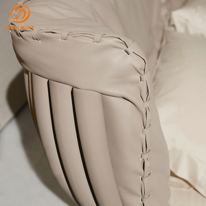 Nuevo Diseño <span class=keywords><strong>de</strong></span> <span class=keywords><strong>Cama</strong></span> Moderna con Cabecera <span class=keywords><strong>de</strong></span> Cuero Elegante, Cómoda, con Respaldo <span class=keywords><strong>de</strong></span> Cuero Genuino, Estilo Italiano - Product Image 5