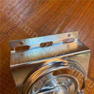 Poignée carrée flexible en <span class=keywords><strong>fonte</strong></span> d'acier galvanisé pour climatisation, couleur argentée, plaquée zinc, pour le contrôle du volume et l'économie d'énergie - Product Image 4