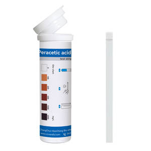 <span class=keywords><strong>Peracetic</strong></span> <span class=keywords><strong>acid</strong></span> 물 테스트 스트립-50 스트립/배럴 수동 30 초 소독 제어 및 신속한 검출을위한 테스트 시간 | 사용자 정의 - Product Image 1