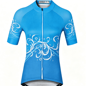 Tenue de cyclisme personnalisable pour femmes, respirante et écologique, avec plusieurs options de design, maillot et pantalon personnalisables, rembourrés, pour club et course - Product Image 1