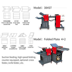 Máquina Plegadora de Papel Nantou NT-382S, Tamaño A3, Alimentación por Tejido Plano, Uso Comercial - Product Image 3