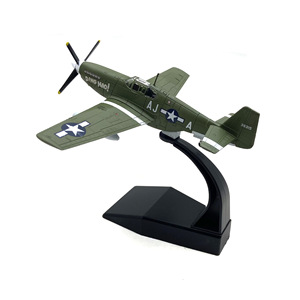 Modèle d'<span class=keywords><strong>avion</strong></span> de chasse P-51 Mustang de la Seconde Guerre mondiale à l'échelle 1/72 en métal moulé sous pression pour collection - Product Image 6