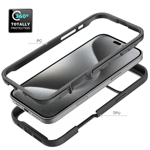 Trong Suốt Cover Quay Lại Cứng Acrylic TPU Bumper Điện Thoại Trường Hợp Đối Với iPhone 16 15 14 13 12 11 Pro Max Chống Sốc Và Độ Bền Cao - Product Image 5