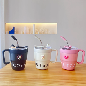 <span class=keywords><strong>Tazza</strong></span> da Caffè Hongtai HT-WG 350 ml in Acciaio Inox <span class=keywords><strong>a</strong></span> Doppia Parete con Isolamento Sottovuoto, Cannuccia e Design Contemporaneo per il Ritorno <span class=keywords><strong>a</strong></span> Scuola - Product Image 6