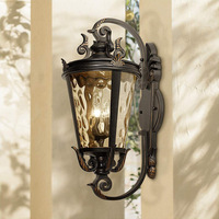 Lampe murale extérieure en fer de style européen, étanche IP65, ampoules néon E27 AC 85-265V, garantie 5 ans, éclairage de jardin