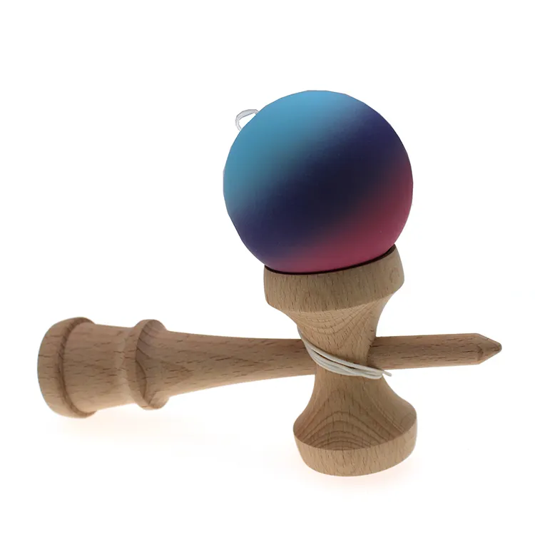 Wholesale High Quality Gradient Color Beech Ball Pro Kendama Japanese Game for Sale