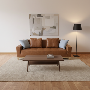 Ensemble de canapés de salon de luxe à trois places en <span class=keywords><strong>cuir</strong></span> synthétique Chesterfield moderne personnalisé - Product Image 1