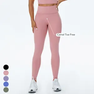 High Waist Cheap Price Sports Workout Active Wear Leggings Fitness Gym Tight No Front Seam Yoga Pants For Women