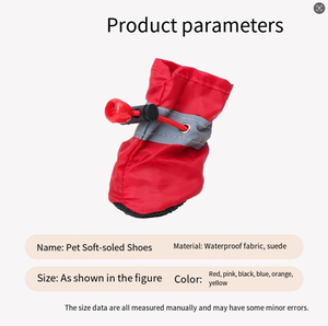 Chaussures pour <span class=keywords><strong>chien</strong></span> en tissu respirant, antidérapantes, imperméables, chaudes pour l'hiver, la pluie et la <span class=keywords><strong>neige</strong></span>, bottes réfléchissantes pour animaux de compagnie, protection des <span class=keywords><strong>pattes</strong></span> - Product Image 4