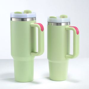 Promotion Business Gift Hot Selling High Quality Eco-Friendly 30oz Stainless Steel Travel <b>Mug</b> Handle Straw 40oz Outdoor Coffee - Product Image 3