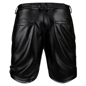 Fully Customized Made Durable Comfortable & Stylish <b>Look</b> <b>Leather</b> <b>Shorts</b> Good Quality Latest Style Outer Wear Men <b>Leather</b> <b>Shorts</b> - Product Image 2