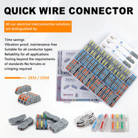 DIY GO 100 Stück Hebelkabelverbinder AWG 28-12, Schnellverbindungs-Set für Kompakte Inline-Anschlüsse 1 Ein- 1 Ausgang
