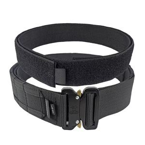 Ceinture tactique MOLLE unisexe robuste avec étuis intérieurs et extérieurs en nylon à dégagement rapide pour la sécurité, les activités utilitaires, la chasse et le camping - Product Image 4