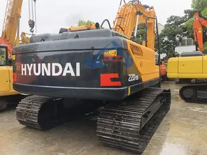 Good Condition Used Hyundai R220 Hydraulic Crawler Digger 20Ton Second Hand Excavator