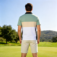 Polo de golf personnalisé pour homme, 89 % polyester, 11 % élasthanne, respirant, séchage rapide, protection UV, léger, vêtements de sport