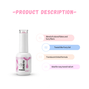 Vernis à ongles effet fourrure hiver automne en gros, gel UV LED peluche velours pour salon professionnel - Product Image 2