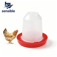 Abreuvoir automatique pour poulets de 0,5 L, distributeur d'eau en plastique pour poulets, canards, petits oiseaux