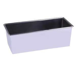 Moule à pain rectangulaire texturé en acier inoxydable écologique de 10 pouces, moule à gâteau, moule à potica, plat à toast - Product Image 1