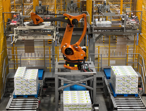 Robot industriel 4 axes KR 700 PA, capacité de charge 700 kg, portée de travail 3320 mm, pour manutention lourde et palettisation, poids 2850 kg - Product Image 6