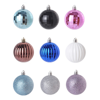 Neue Produktideen Weihnachts dekoration Weihnachts schmuck Kunststoff Bruchs ichere dekorative runde Weihnachts kugel
