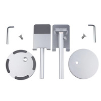 Support de téléphone et de microphone en aluminium ajouré, réglable, pliable, en alliage d'aluminium, tout en métal