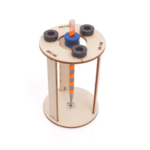Jouet de bureau artistique à énergie cinétique, puzzle 3D en bois motorisé, activité de construction durable, apprentissage de la physique <span class=keywords><strong>Montessori</strong></span>, engrenages robustes - Product Image 1