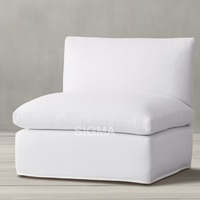 Nuevo hogar muebles estilo americano tela sala de estar tela sola silla sofá