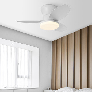 Ceiling Fan Light With Led Strip 3 Blades Wooden Minimalist Nordic Style For Bedroom And Dining Room - Product Image 2