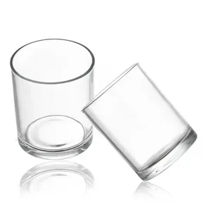 Lowest price 350ml 430ml 550ml Glass candle jars High quality Colorful candle jar Candle holder